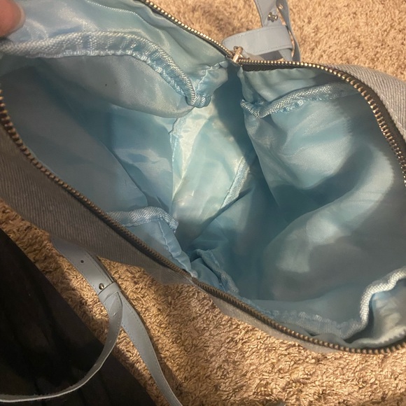 GUESS VINTAGE DENIM JEAN MINI BACKPACK - Picture 4 of 5